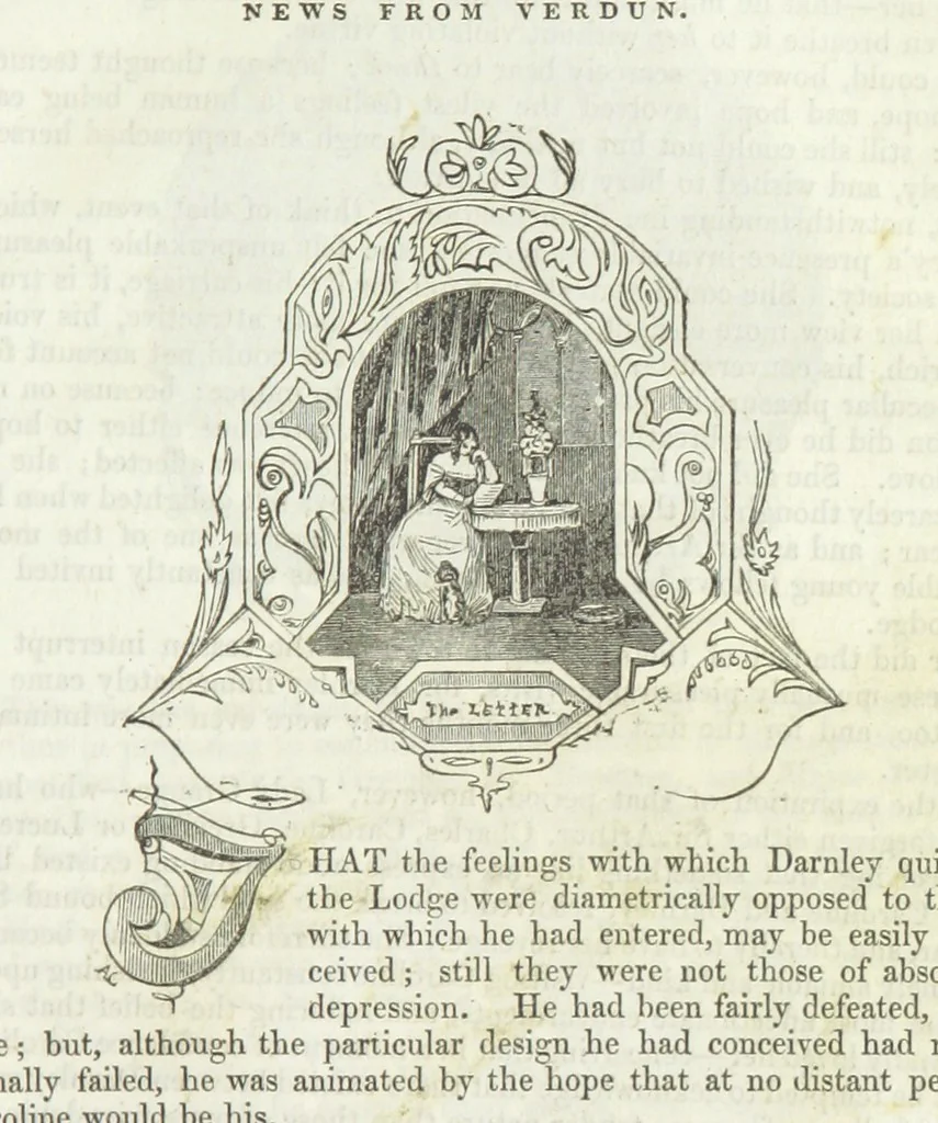 An illustration from The Sisters; or, the Fatal marriages ... Illustrated with fifty-eight engravings by Kenny Meadows and Alfred Crowquill: a portrait of the author: and twenty-two etchings on steel, by Onwhyn. Second edition, with additions, 1851, leaf 125