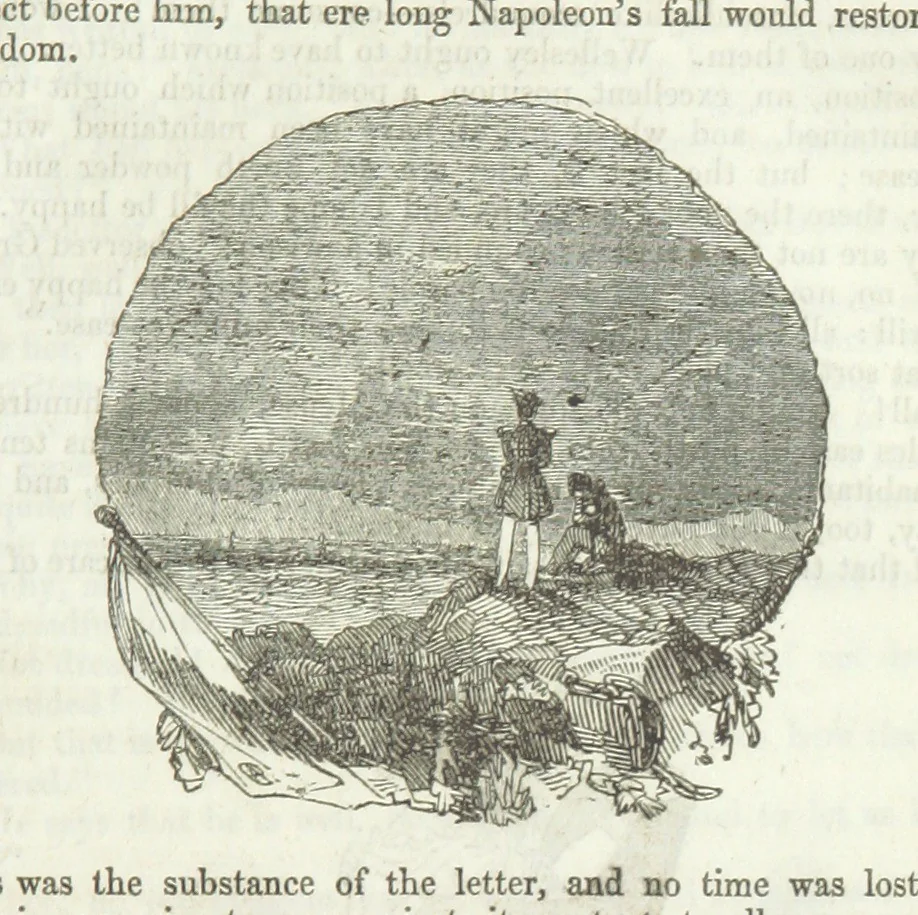 An illustration from The Sisters; or, the Fatal marriages ... Illustrated with fifty-eight engravings by Kenny Meadows and Alfred Crowquill: a portrait of the author: and twenty-two etchings on steel, by Onwhyn. Second edition, with additions, 1851, leaf 127