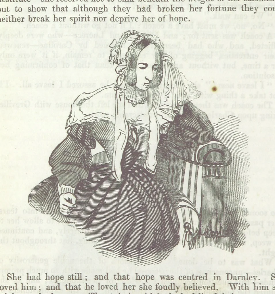 An illustration from The Sisters; or, the Fatal marriages ... Illustrated with fifty-eight engravings by Kenny Meadows and Alfred Crowquill: a portrait of the author: and twenty-two etchings on steel, by Onwhyn. Second edition, with additions, 1851, leaf 242