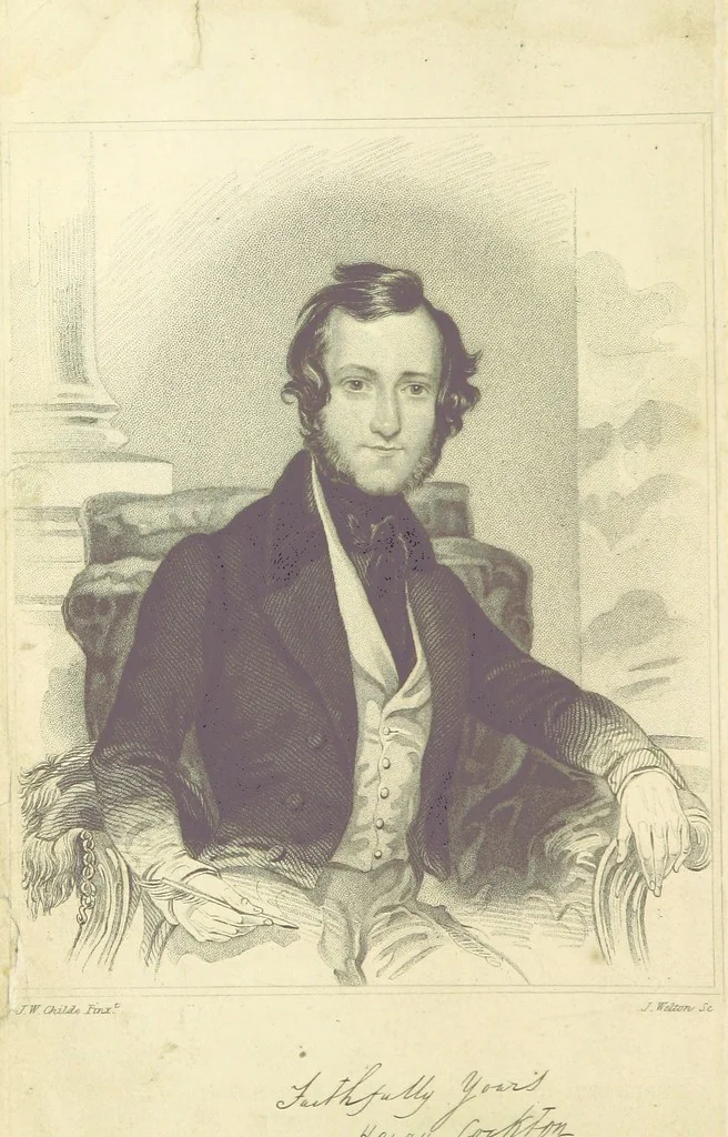 An illustration from The Sisters; or, the Fatal marriages ... Illustrated with fifty-eight engravings by Kenny Meadows and Alfred Crowquill: a portrait of the author: and twenty-two etchings on steel, by Onwhyn. Second edition, with additions, 1851, leaf 8