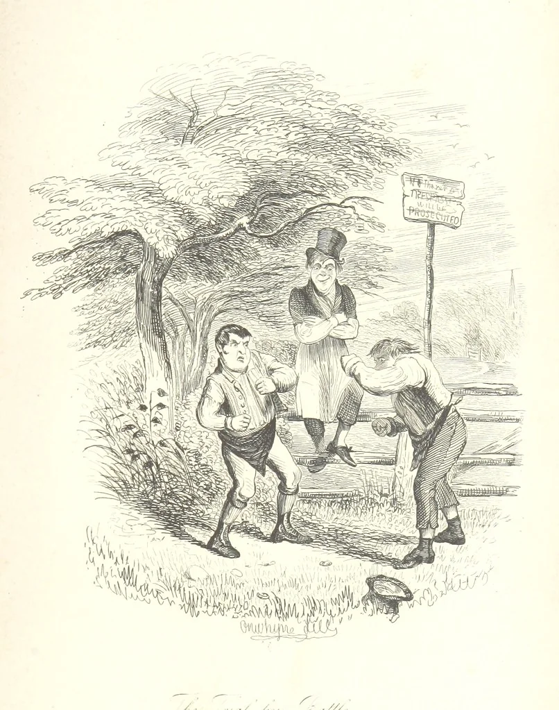 An illustration from Sylvester Sound, the Somnambulist. (Illustrated by Onwhyn.) [With a portrait of the author, 1844, leaf 367