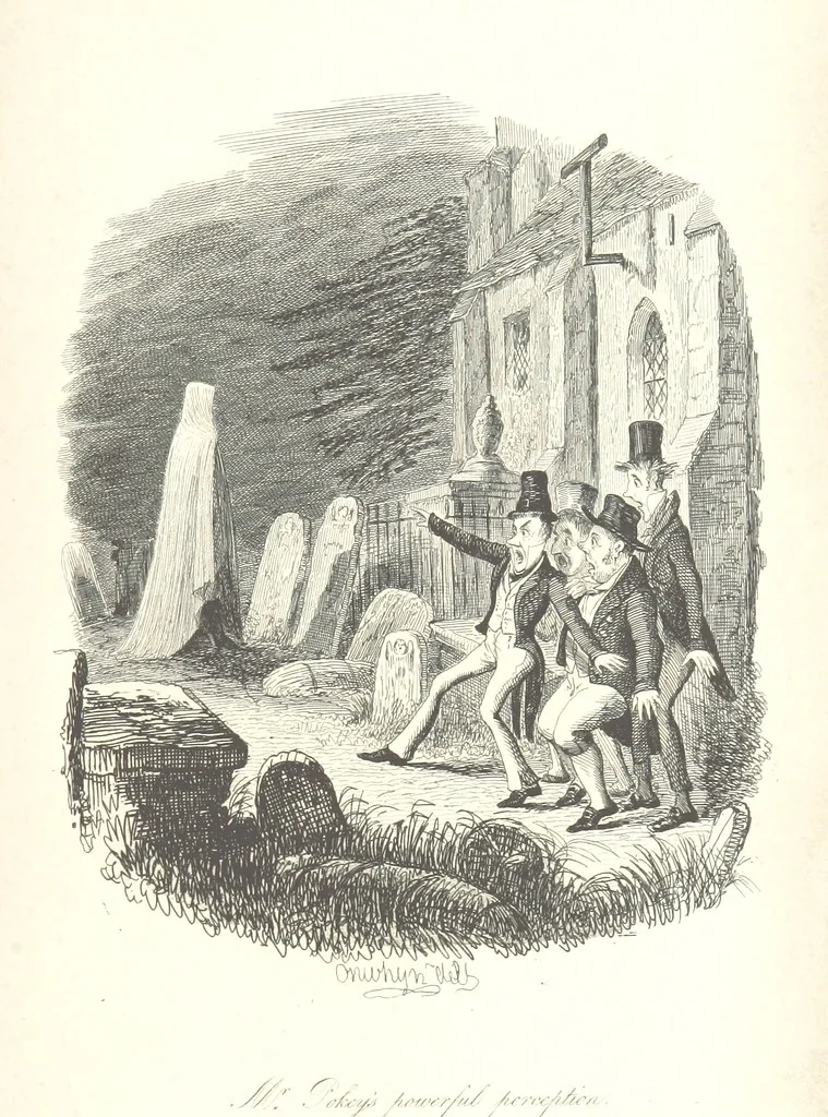 An illustration from Sylvester Sound, the Somnambulist. (Illustrated by Onwhyn.) [With a portrait of the author, 1844, leaf 371