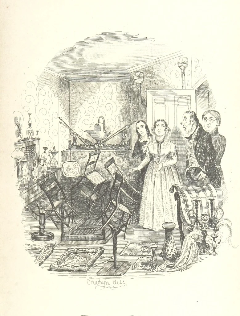 An illustration from Sylvester Sound, the Somnambulist. (Illustrated by Onwhyn.) [With a portrait of the author, 1844, leaf 375