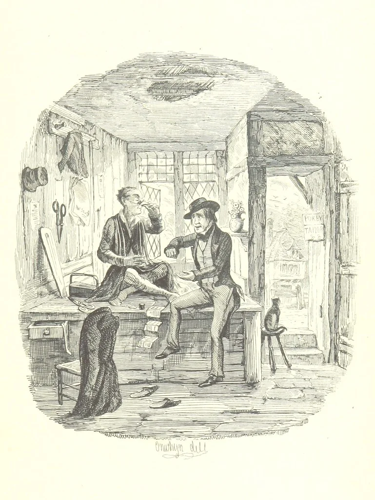 An illustration from Sylvester Sound, the Somnambulist. (Illustrated by Onwhyn.) [With a portrait of the author, 1844, leaf 387