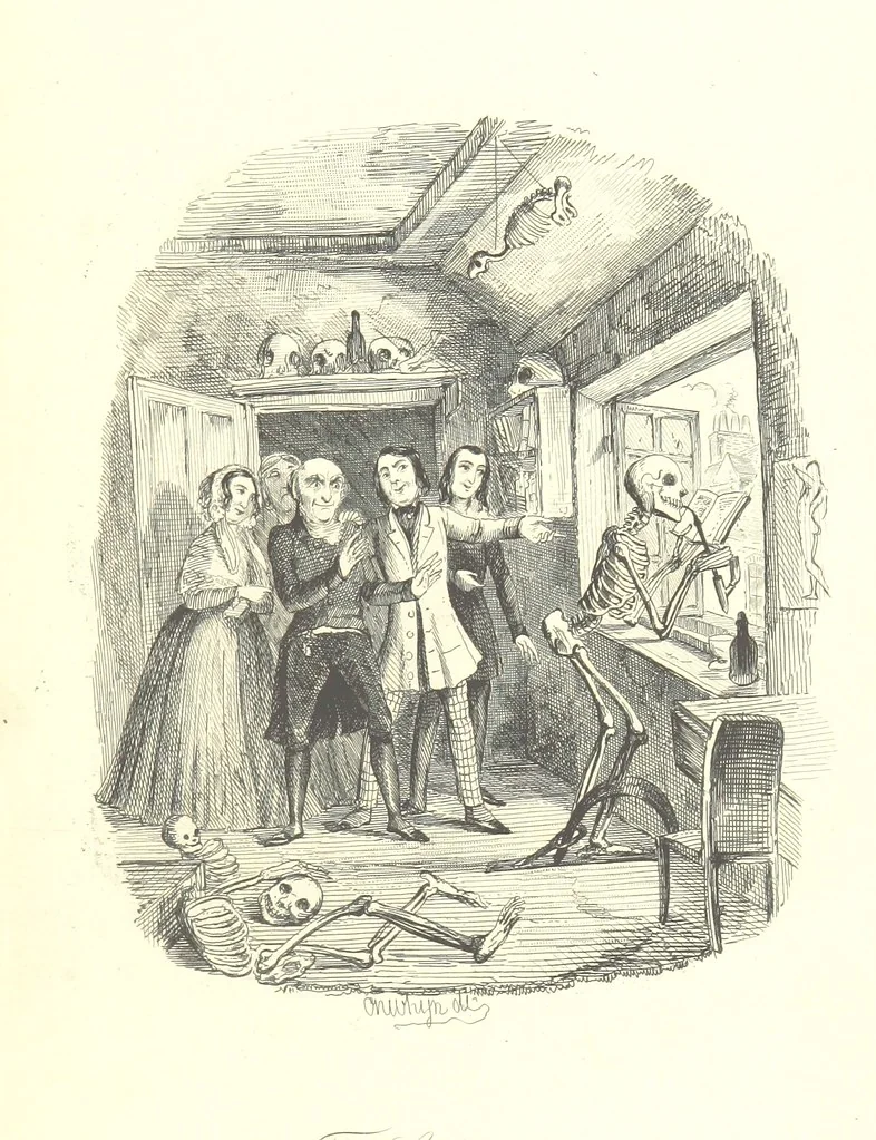 An illustration from Sylvester Sound, the Somnambulist. (Illustrated by Onwhyn.) [With a portrait of the author, 1844, leaf 397