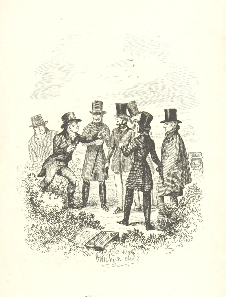 An illustration from Sylvester Sound, the Somnambulist. (Illustrated by Onwhyn.) [With a portrait of the author, 1844, leaf 411