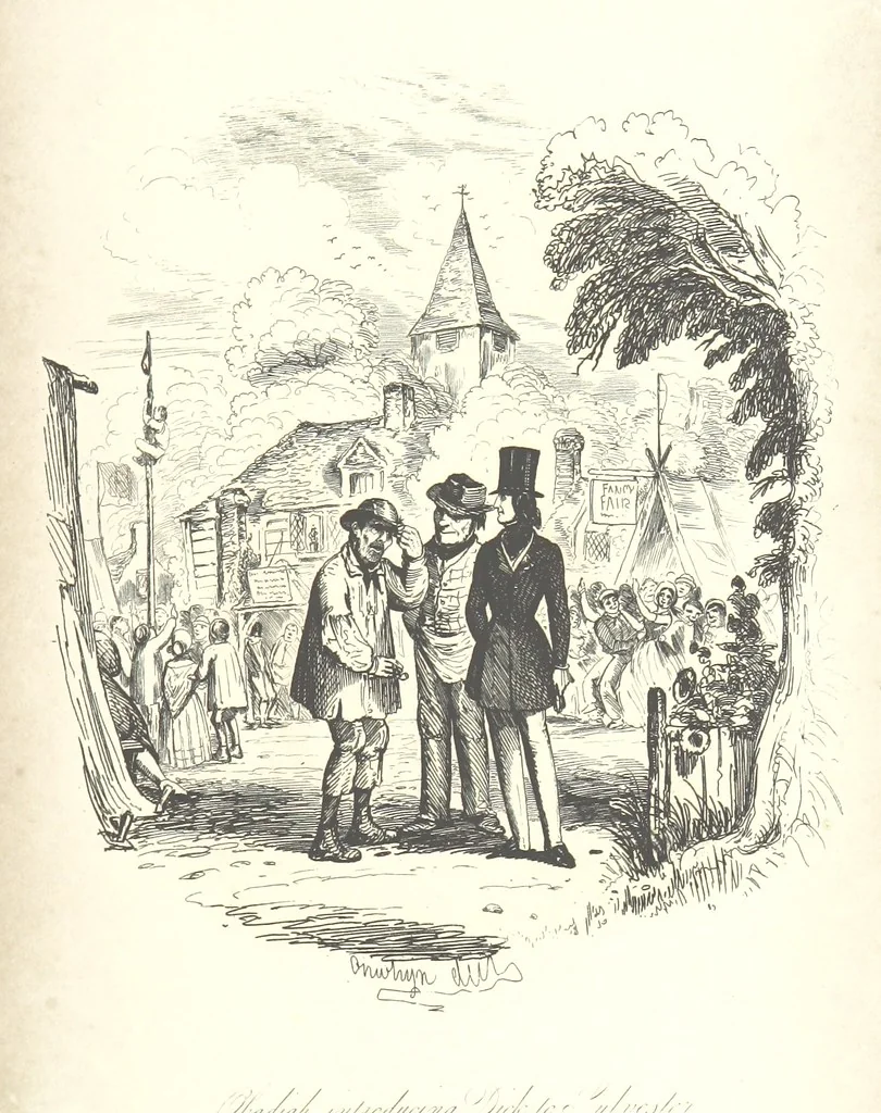 An illustration from Sylvester Sound, the Somnambulist. (Illustrated by Onwhyn.) [With a portrait of the author, 1844, leaf 423