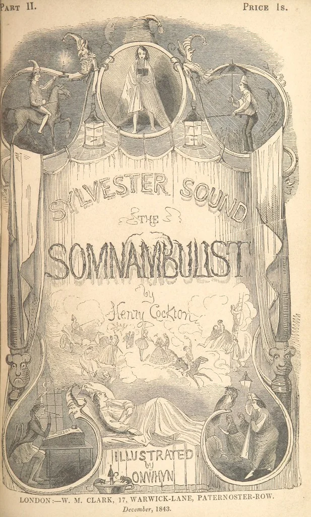 An illustration from Sylvester Sound, the Somnambulist. (Illustrated by Onwhyn.) [With a portrait of the author, 1844, leaf 441