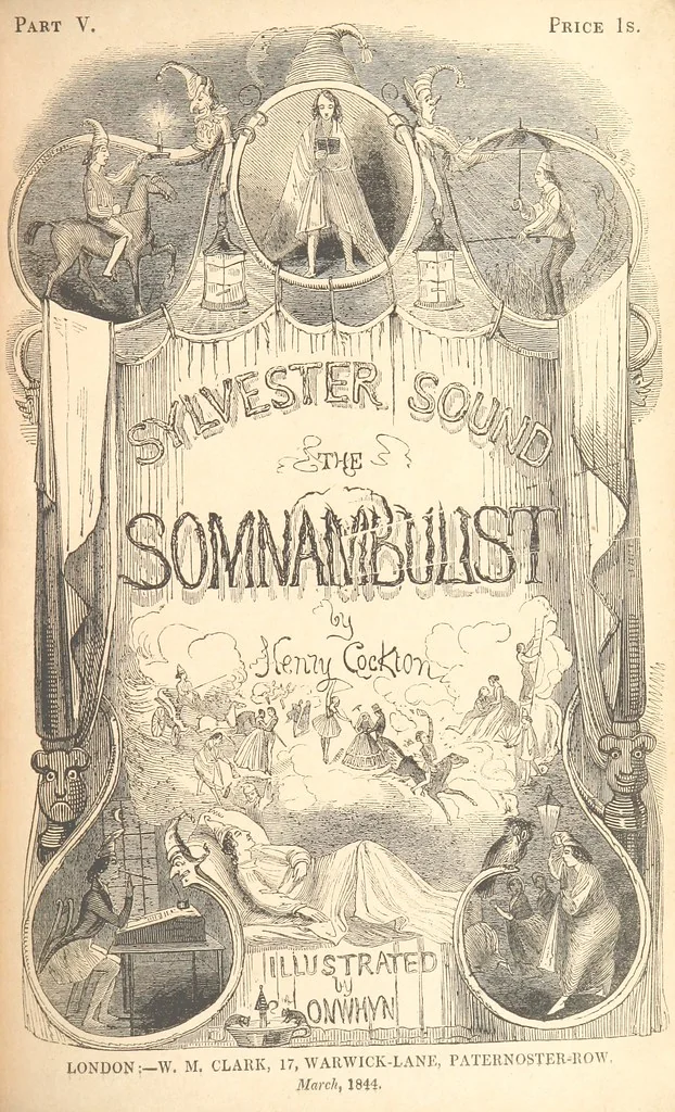 An illustration from Sylvester Sound, the Somnambulist. (Illustrated by Onwhyn.) [With a portrait of the author, 1844, leaf 447