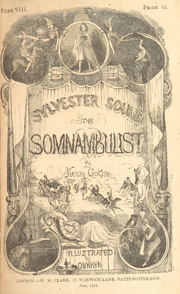 An illustration from Sylvester Sound, the Somnambulist. (Illustrated by Onwhyn.) [With a portrait of the author, 1844, leaf 451