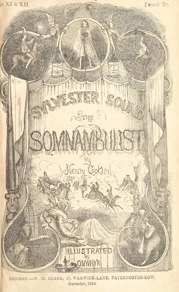 An illustration from Sylvester Sound, the Somnambulist. (Illustrated by Onwhyn.) [With a portrait of the author, 1844, leaf 457