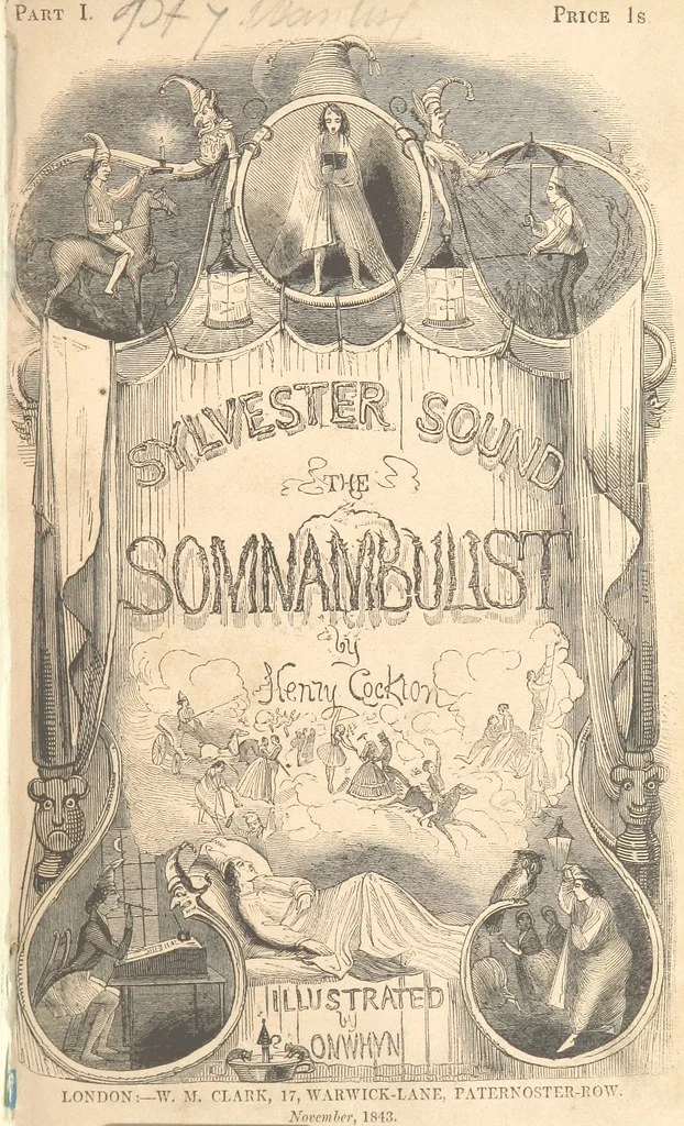 An illustration from Sylvester Sound, the Somnambulist. (Illustrated by Onwhyn.) [With a portrait of the author, 1844, leaf 7