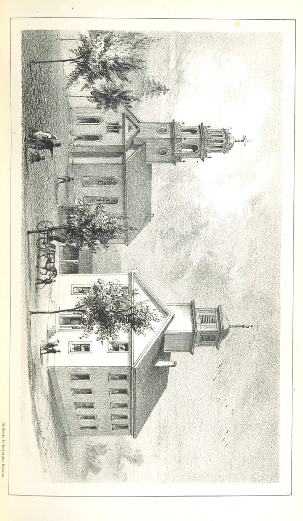 An illustration from History of New Boston, New Hampshire. [With plates, including portraits, 1864, leaf 187