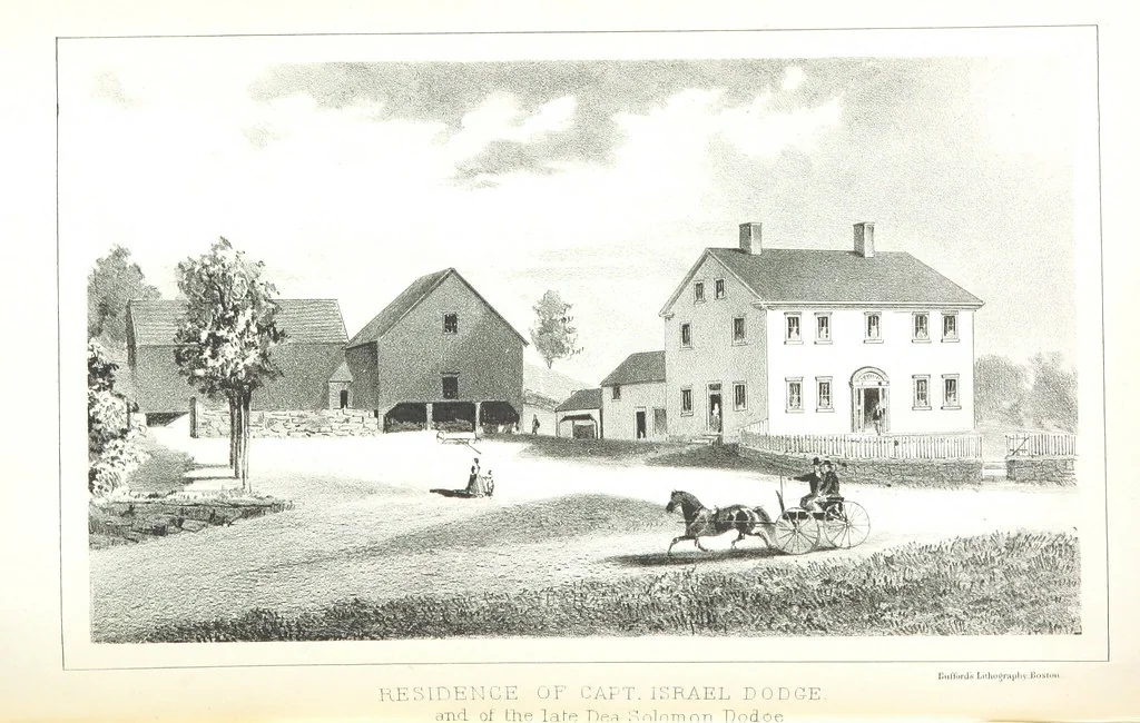 An illustration from History of New Boston, New Hampshire. [With plates, including portraits, 1864, leaf 498