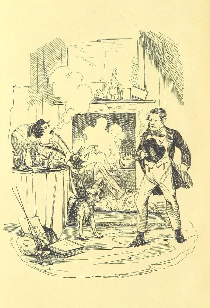 An illustration from Lorimer Littlegood Esq, a young gentleman who wished to see society, and saw it accordingly. Illustrated by George Cruikshank and William M'Connell, 1858, leaf 326