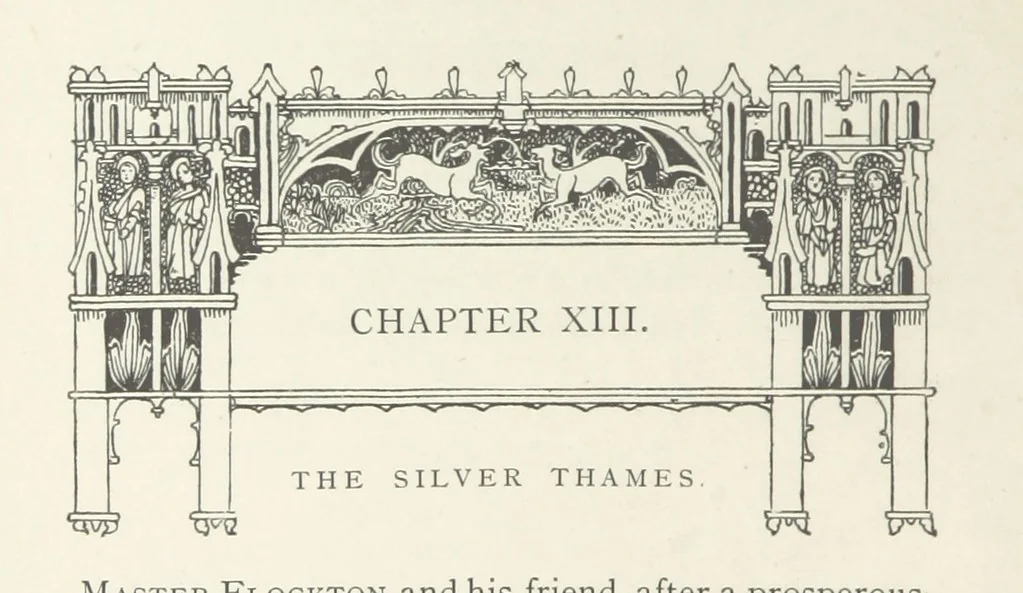 An illustration from Minstrel Dick. A tale of the XIVth cent, 1896, leaf 126
