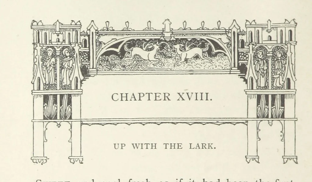An illustration from Minstrel Dick. A tale of the XIVth cent, 1896, leaf 172