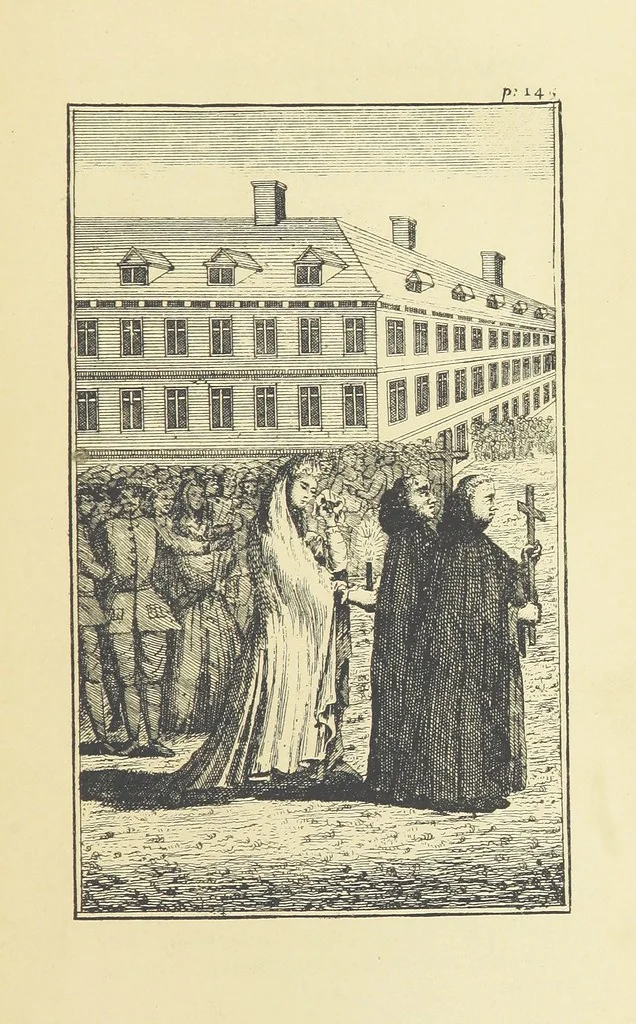 An illustration from A Collection of Old Ballads. Corrected from the best and most ancient copies extant. With introductions, historical, critical, or humorous. Illustrated with copper plates. [Collected by Ambrose Philips?, 1871, leaf 183