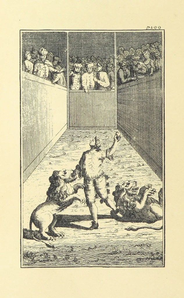 An illustration from A Collection of Old Ballads. Corrected from the best and most ancient copies extant. With introductions, historical, critical, or humorous. Illustrated with copper plates. [Collected by Ambrose Philips?, 1871, leaf 242