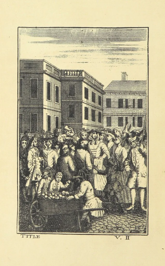 An illustration from A Collection of Old Ballads. Corrected from the best and most ancient copies extant. With introductions, historical, critical, or humorous. Illustrated with copper plates. [Collected by Ambrose Philips?, 1871, leaf 10