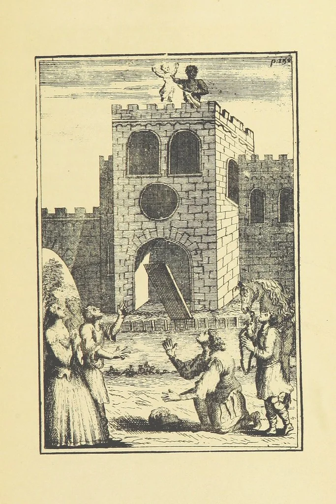 An illustration from A Collection of Old Ballads. Corrected from the best and most ancient copies extant. With introductions, historical, critical, or humorous. Illustrated with copper plates. [Collected by Ambrose Philips?, 1871, leaf 199