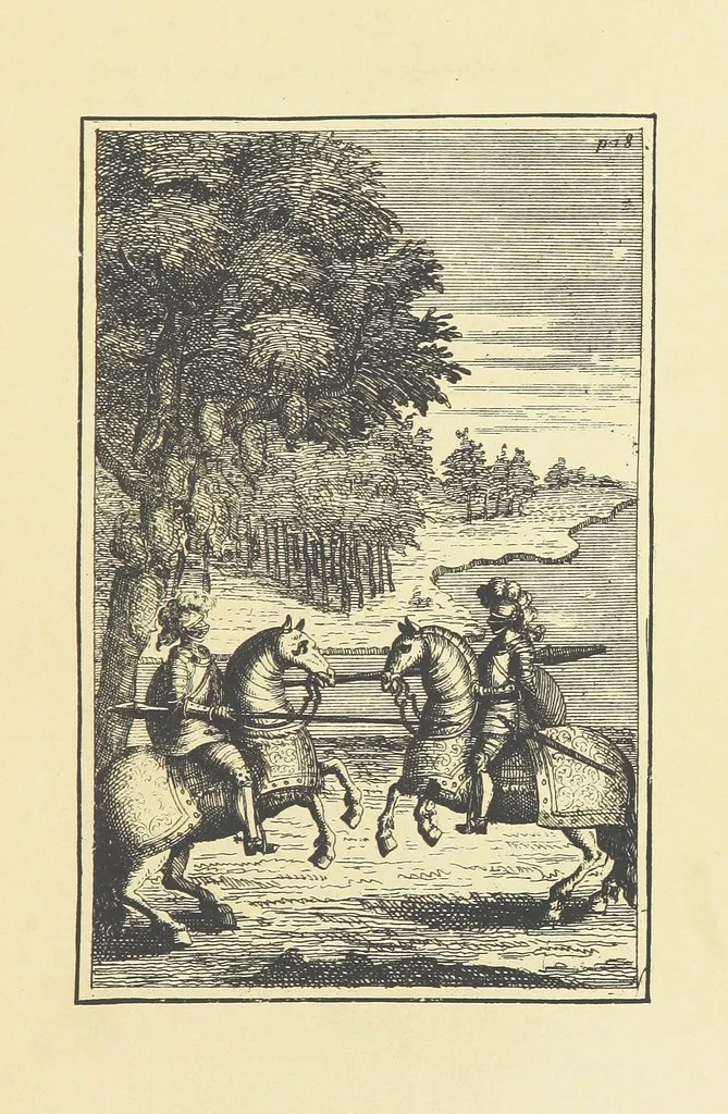 An illustration from A Collection of Old Ballads. Corrected from the best and most ancient copies extant. With introductions, historical, critical, or humorous. Illustrated with copper plates. [Collected by Ambrose Philips?, 1871, leaf 49