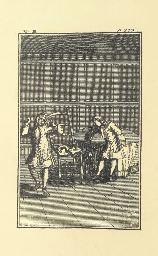 An illustration from A Collection of Old Ballads. Corrected from the best and most ancient copies extant. With introductions, historical, critical, or humorous. Illustrated with copper plates. [Collected by Ambrose Philips?, 1871, leaf 288