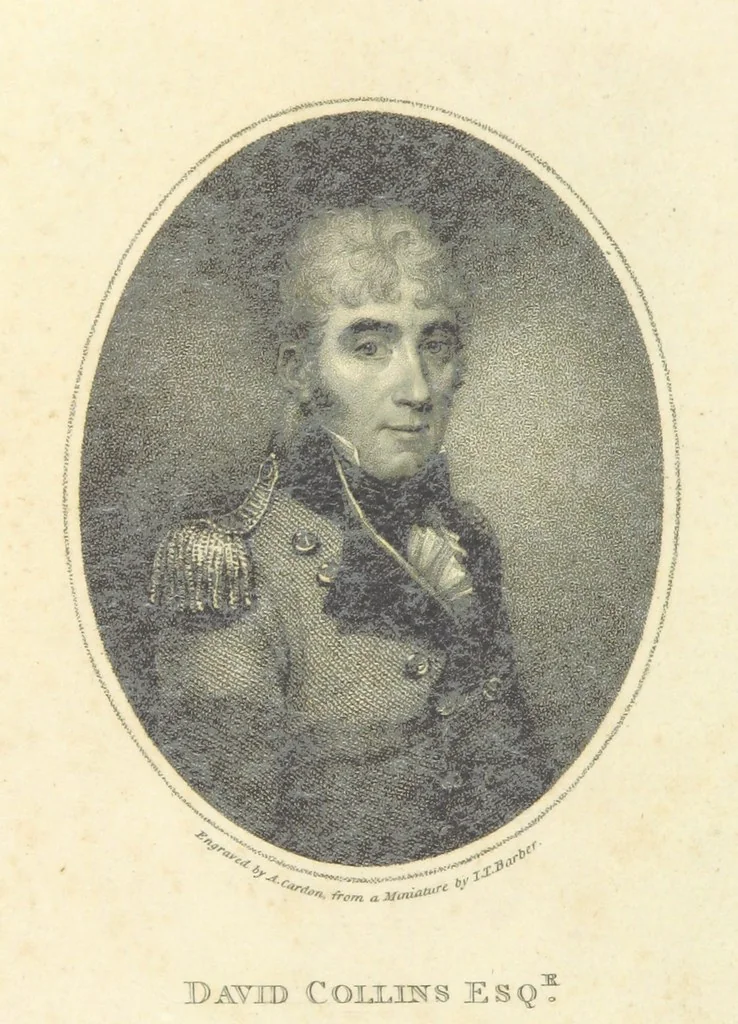 An illustration from An Account of the English Colony in New South Wales ... To which are added, some particulars of New Zealand; compiled ... from the MSS. of Lieutenant-Governor King ... Illustrated by engravings, 1804, leaf 10