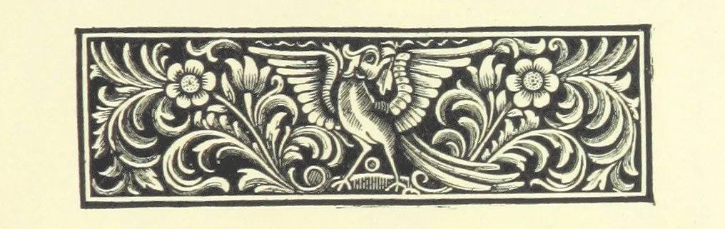 An illustration from Attic Salt: or, Epigrammatic sayings ... in prose and verse. Collected from the works of Mortimer Collins by Frank Kerslake, 1880, leaf 5