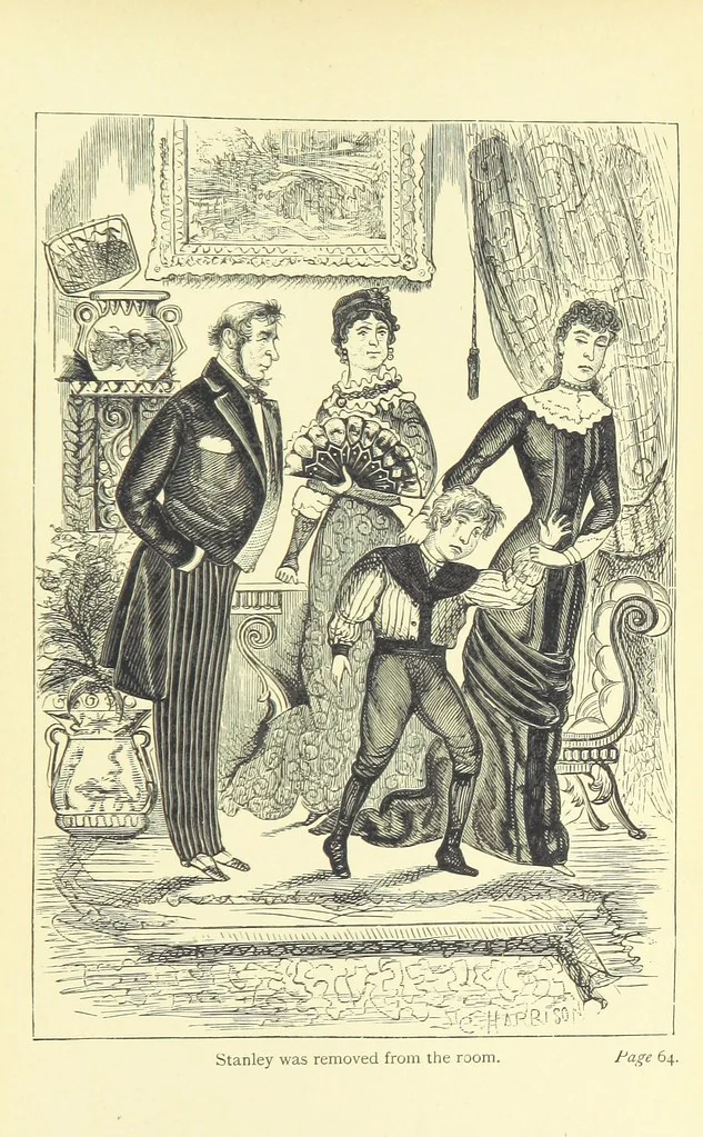 An illustration from The Woodleighs of Amscote ... Illustrated, 1881, leaf 71
