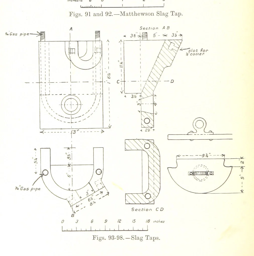 An illustration from The Metallurgy of Lead and Silver. Part I. Lead. (Part II. Silver.), 1899, leaf 194