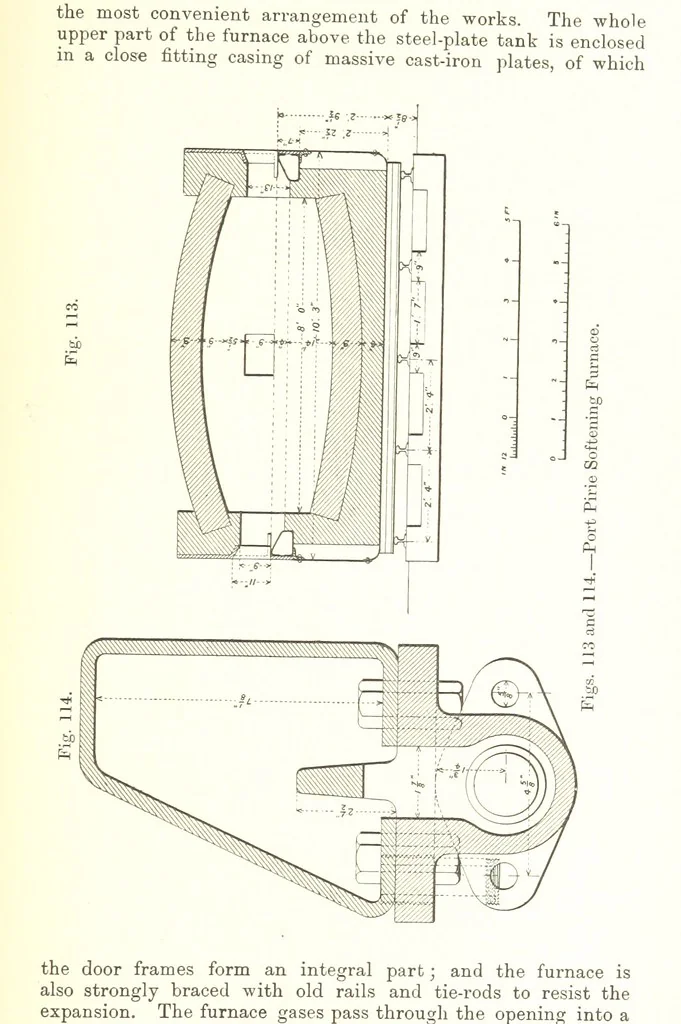 An illustration from The Metallurgy of Lead and Silver. Part I. Lead. (Part II. Silver.), 1899, leaf 305