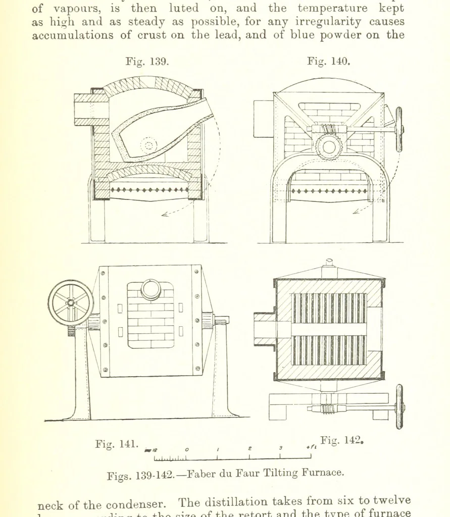 An illustration from The Metallurgy of Lead and Silver. Part I. Lead. (Part II. Silver.), 1899, leaf 347