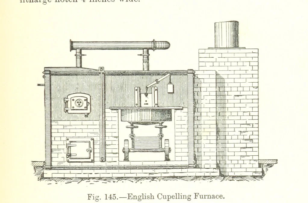 An illustration from The Metallurgy of Lead and Silver. Part I. Lead. (Part II. Silver.), 1899, leaf 361