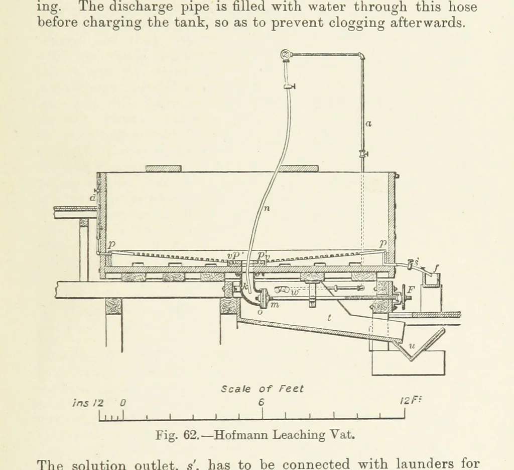 An illustration from The Metallurgy of Lead and Silver. Part I. Lead. (Part II. Silver.), 1899, leaf 237