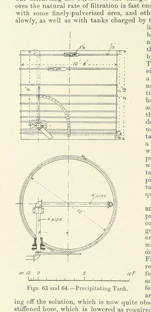 An illustration from The Metallurgy of Lead and Silver. Part I. Lead. (Part II. Silver.), 1899, leaf 238