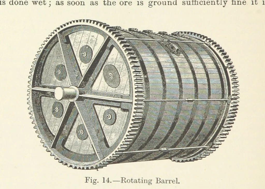 An illustration from The Metallurgy of Lead and Silver. Part I. Lead. (Part II. Silver.), 1899, leaf 90