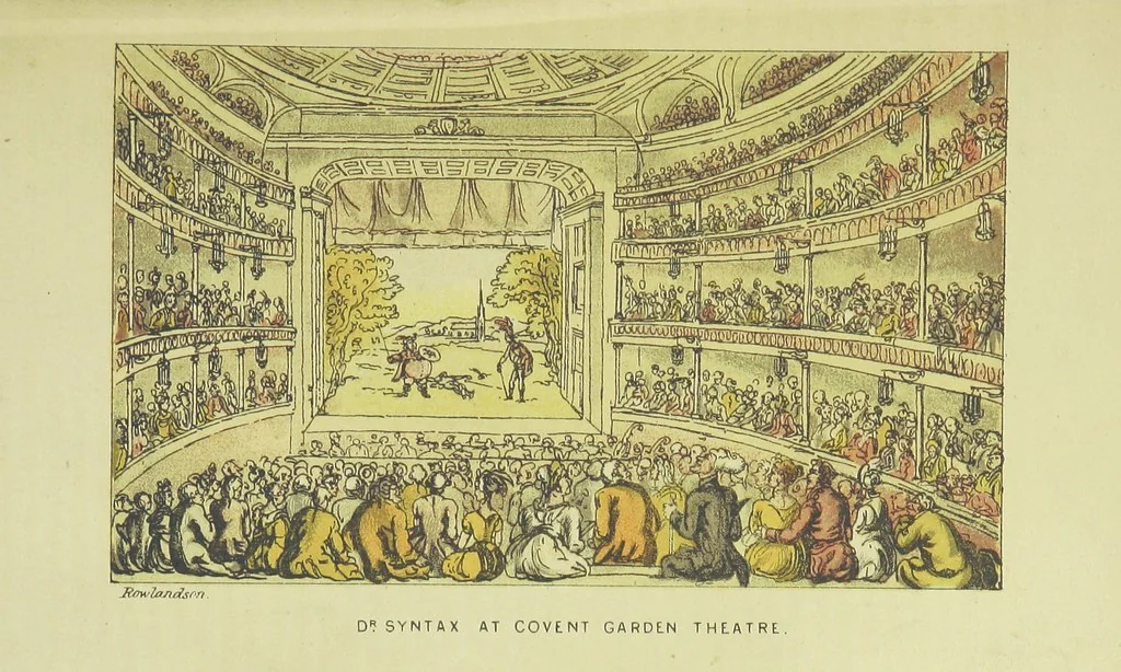 An illustration from Doctor Syntax's Three Tours: in search of the picturesque, consolation, and a wife ... The original edition, complete and unabridged, with the life and adventures of the author ... by John Camden Hotten. Eighty full page illustrations drawn and coloured after the originals by T. Rowlandson, 1868, leaf 197