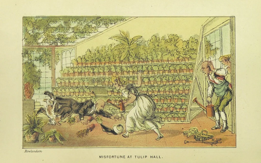 An illustration from Doctor Syntax's Three Tours: in search of the picturesque, consolation, and a wife ... The original edition, complete and unabridged, with the life and adventures of the author ... by John Camden Hotten. Eighty full page illustrations drawn and coloured after the originals by T. Rowlandson, 1868, leaf 476