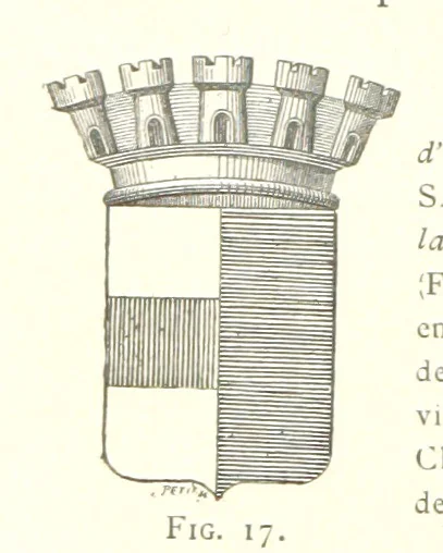 An illustration from Histoire de Saint-Chamond et de la seigneurie de Jarez depuis les temps les plus reculés jusqu'à nos jours, 1890, leaf 120