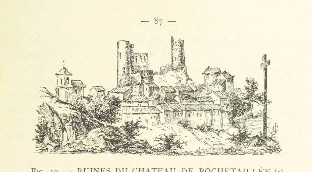 An illustration from Histoire de Saint-Chamond et de la seigneurie de Jarez depuis les temps les plus reculés jusqu'à nos jours, 1890, leaf 123
