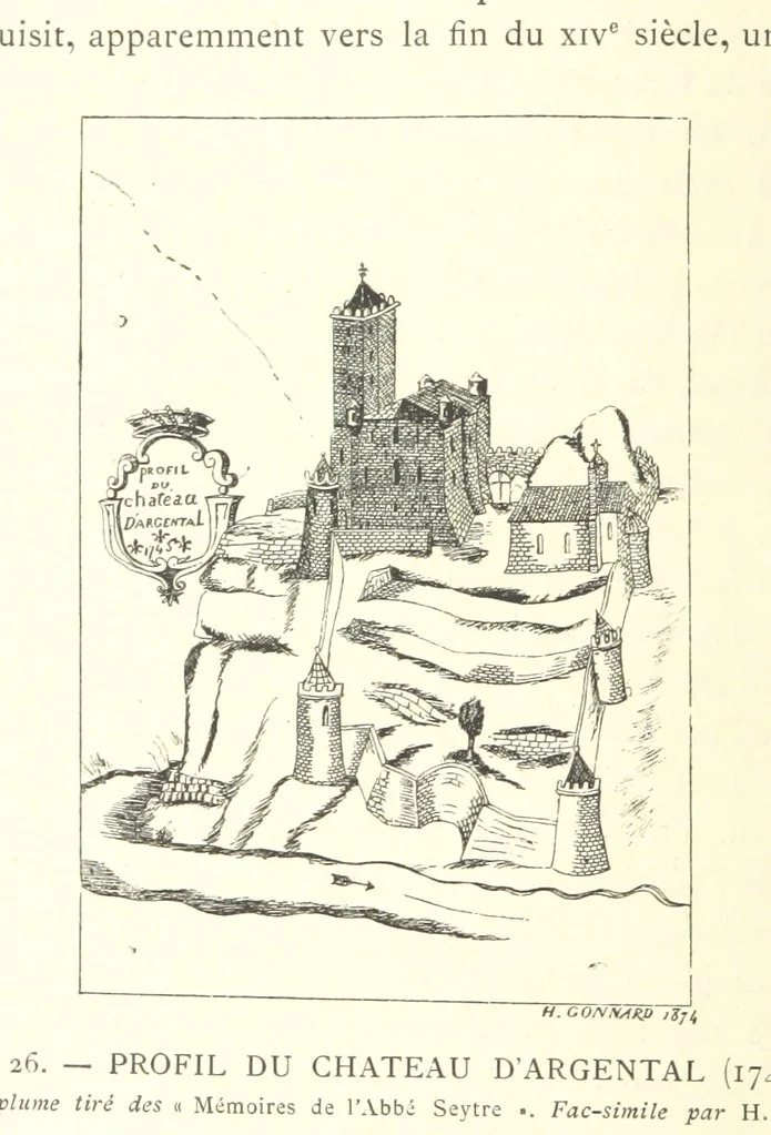 An illustration from Histoire de Saint-Chamond et de la seigneurie de Jarez depuis les temps les plus reculés jusqu'à nos jours, 1890, leaf 132