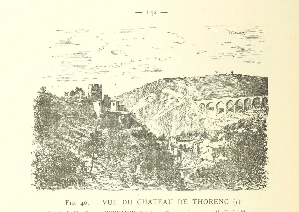 An illustration from Histoire de Saint-Chamond et de la seigneurie de Jarez depuis les temps les plus reculés jusqu'à nos jours, 1890, leaf 180