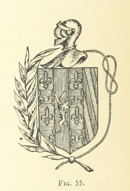 An illustration from Histoire de Saint-Chamond et de la seigneurie de Jarez depuis les temps les plus reculés jusqu'à nos jours, 1890, leaf 208