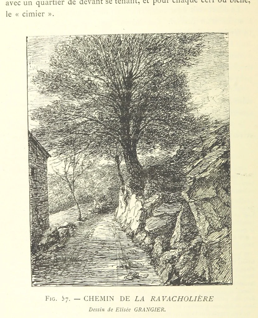 An illustration from Histoire de Saint-Chamond et de la seigneurie de Jarez depuis les temps les plus reculés jusqu'à nos jours, 1890, leaf 214