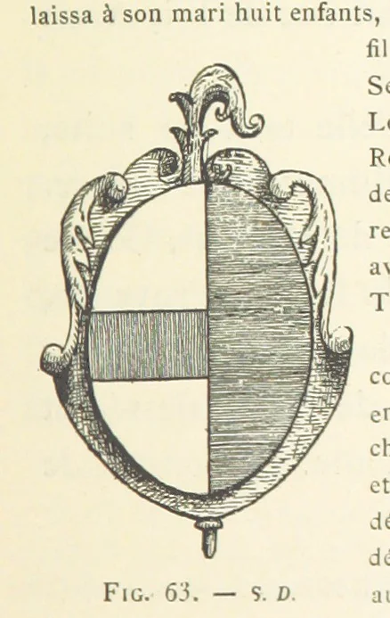 An illustration from Histoire de Saint-Chamond et de la seigneurie de Jarez depuis les temps les plus reculés jusqu'à nos jours, 1890, leaf 219