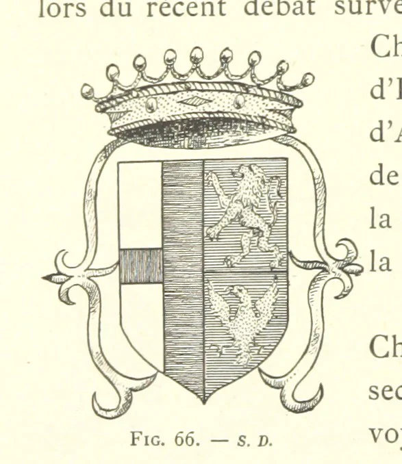 An illustration from Histoire de Saint-Chamond et de la seigneurie de Jarez depuis les temps les plus reculés jusqu'à nos jours, 1890, leaf 222