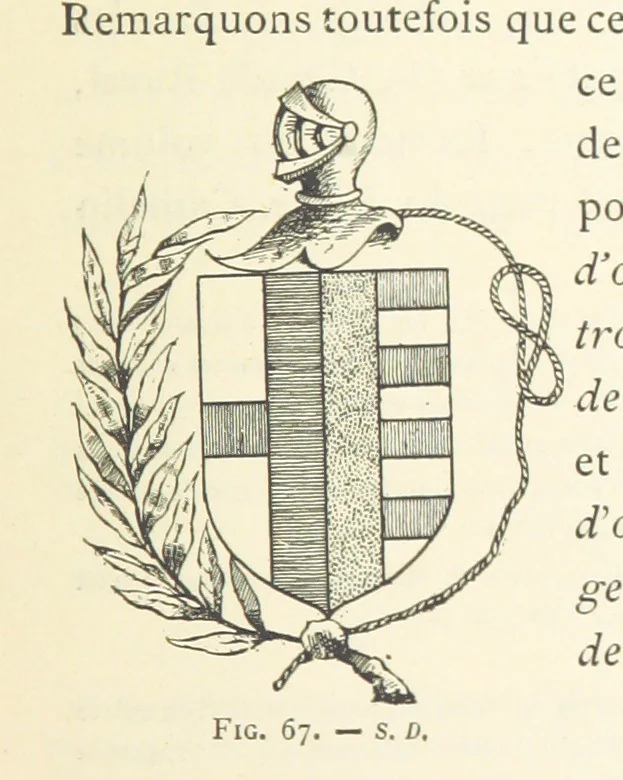 An illustration from Histoire de Saint-Chamond et de la seigneurie de Jarez depuis les temps les plus reculés jusqu'à nos jours, 1890, leaf 223
