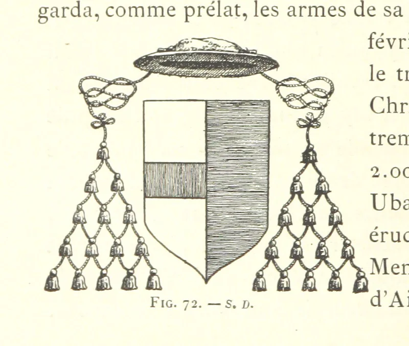An illustration from Histoire de Saint-Chamond et de la seigneurie de Jarez depuis les temps les plus reculés jusqu'à nos jours, 1890, leaf 232