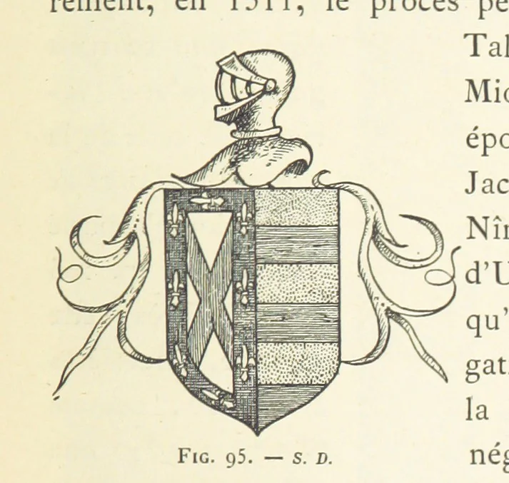 An illustration from Histoire de Saint-Chamond et de la seigneurie de Jarez depuis les temps les plus reculés jusqu'à nos jours, 1890, leaf 283